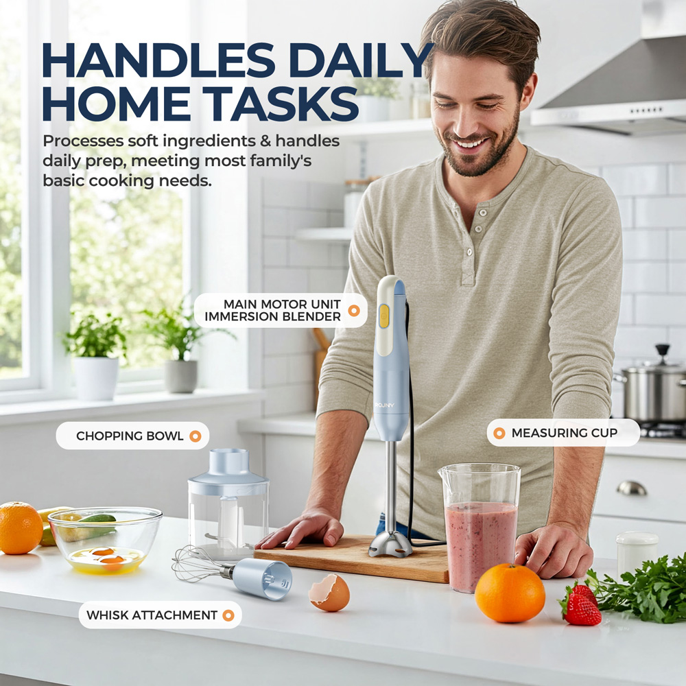 4-in-1 Handheld Stick Blender  - Immersion Hand Blender Set ulasan dan harga